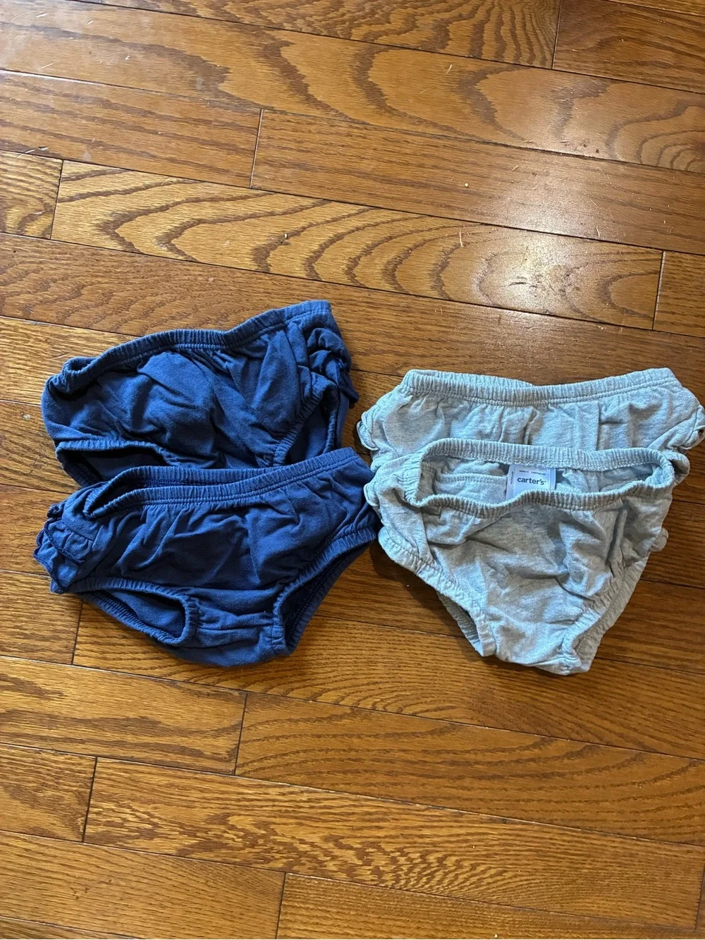 Carter's 4-Pack diaper covers in Navy and Light Gray
